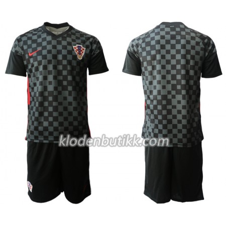 Kroatia Barn Bortedraktsett Euro 2020 Kortermet (+ Korte bukser)